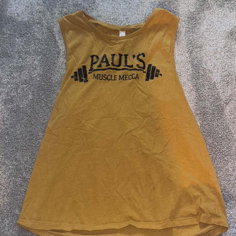 Women's Gold Muscle Tee